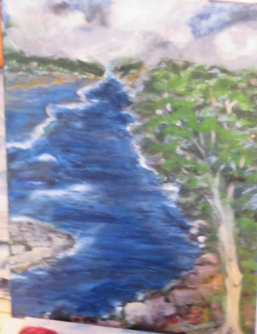 Méandres, acrylique